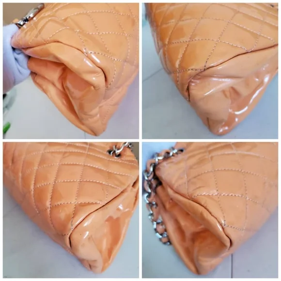 CHANEL Orange Patent Mademoiselle Bowling … - Picture 11 of 14